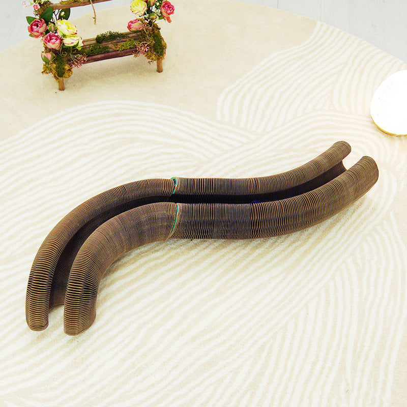 ScratchWave Pro™ – Foldable Corrugated Cat Scratcher