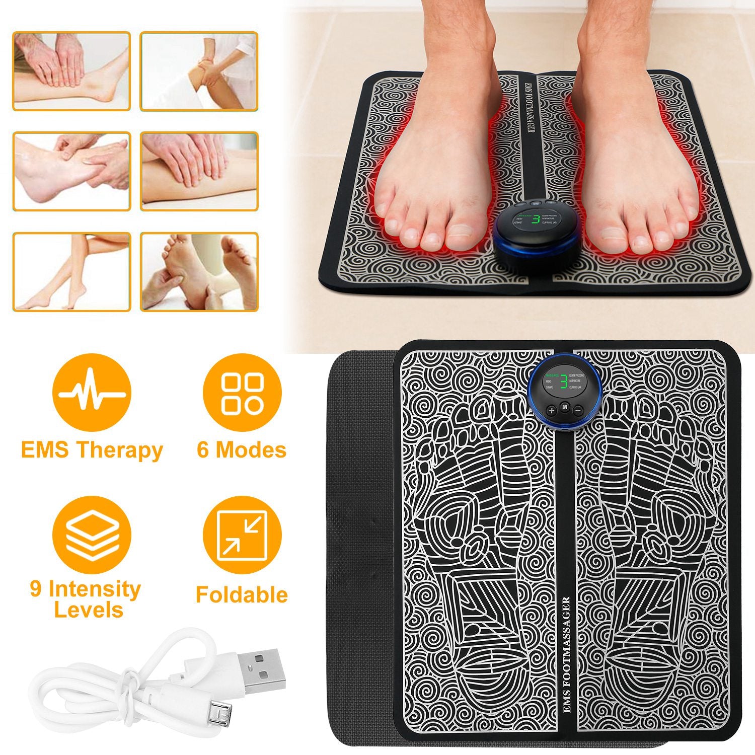 StepPulse EMS Mat™ – Smart Foot & Leg Muscle Stimulator