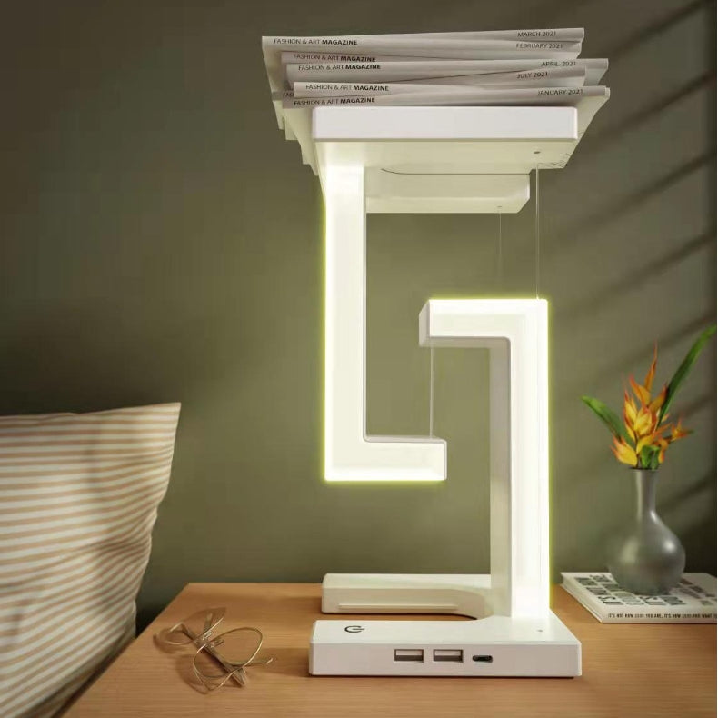Leviora Balance Lamp™ – Floating Wireless Charging Table Lamp