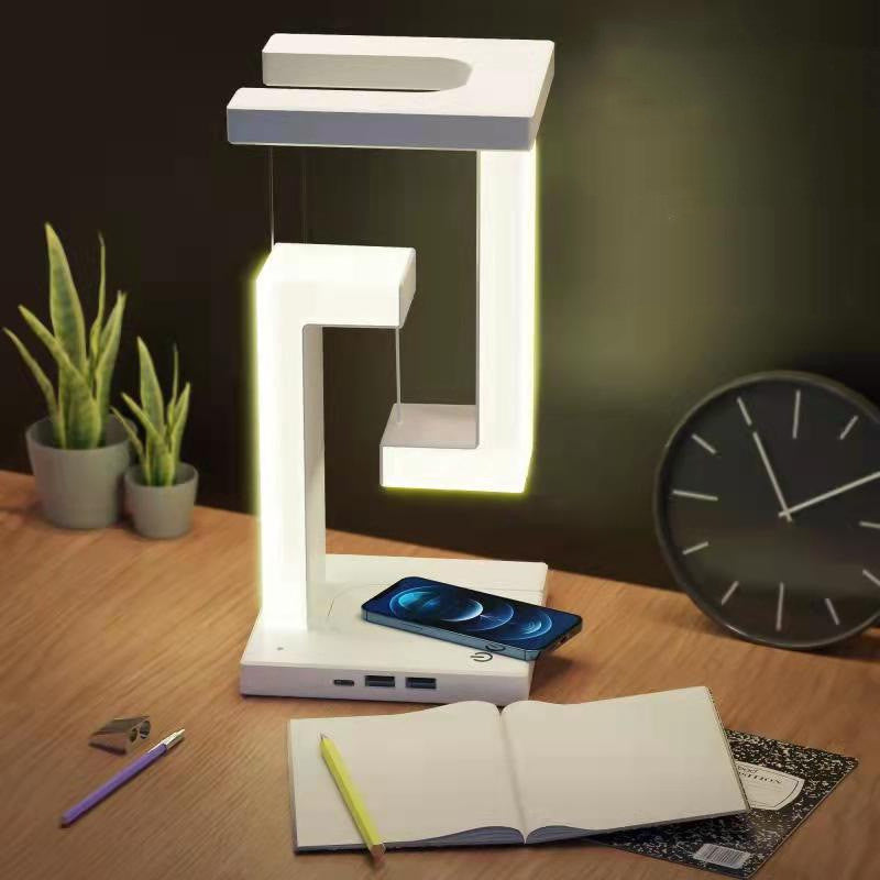 Leviora Balance Lamp™ – Floating Wireless Charging Table Lamp