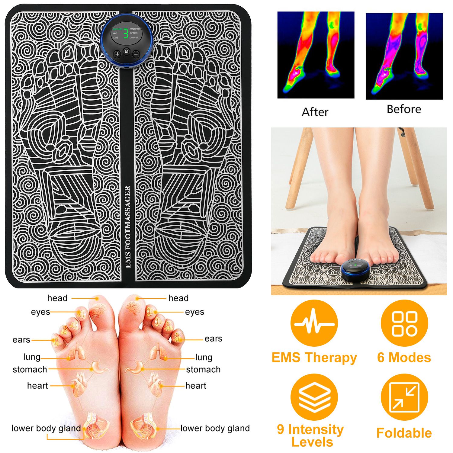 StepPulse EMS Mat™ – Smart Foot & Leg Muscle Stimulator